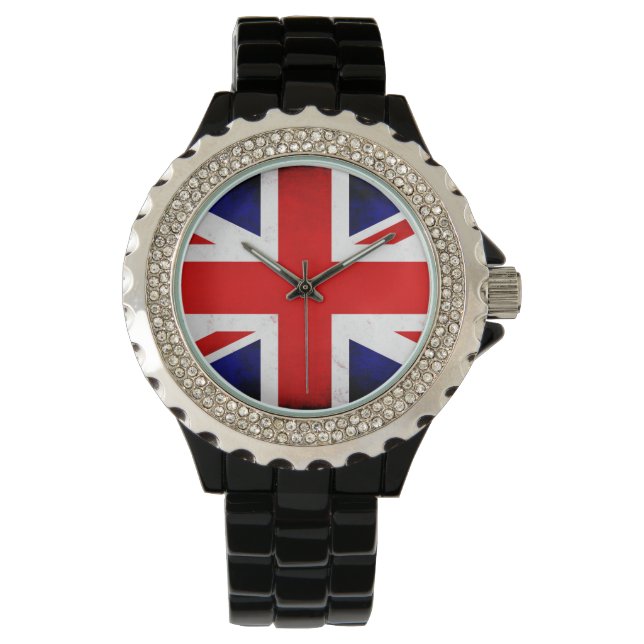 British Union Jack Flagga Armbandsur (Framsida)
