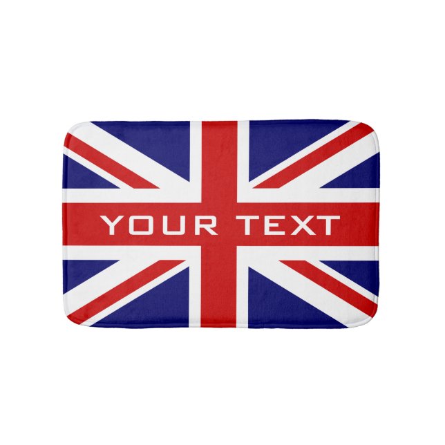 British Union Jack flagga badbadrumsmatta utan gli Badrumsmatta (Framsidan)