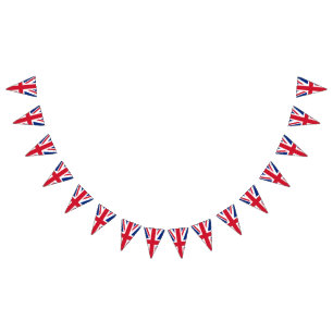 British Union Jack flagga buntning