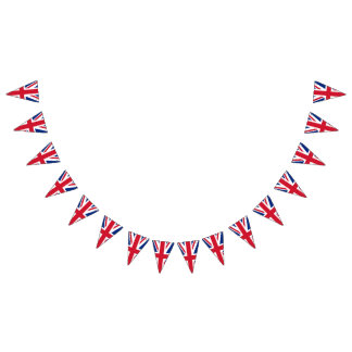 British Union Jack flagga buntning