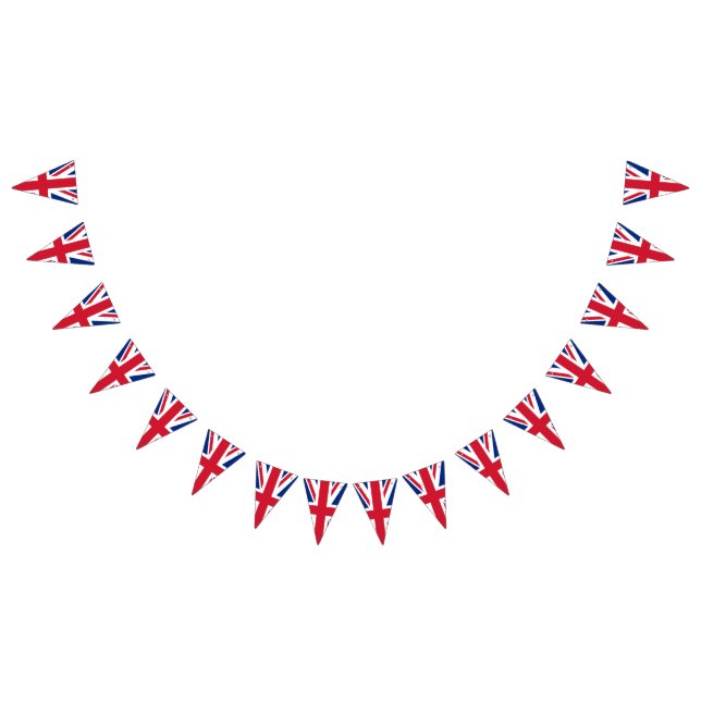 British Union Jack flagga buntning (Alla)