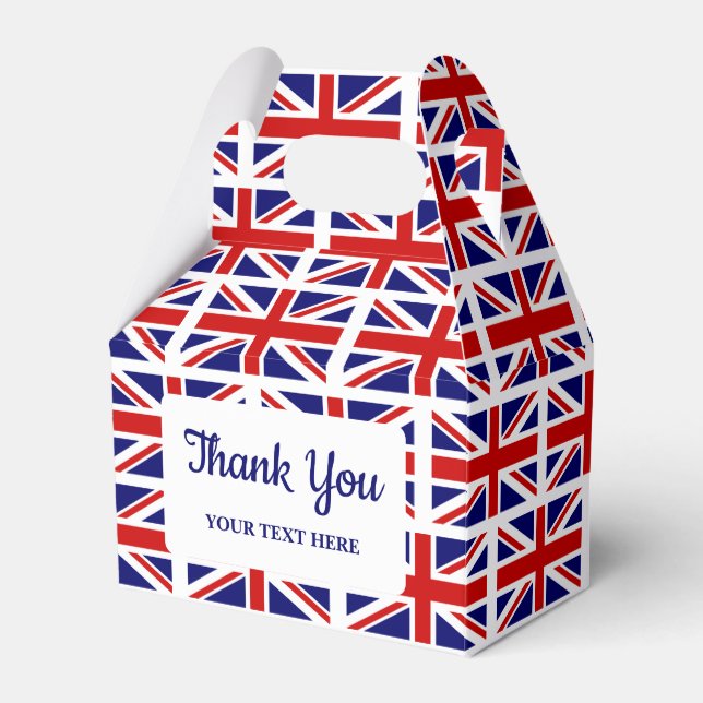 British Union Jack flagga English pride Favor Box Presentaskar (Framsidan Sidan)