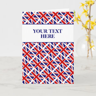 British Union Jack flagga English pride hälsning Kort