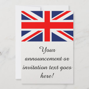 British Union Jack Flagga Inbjudningar