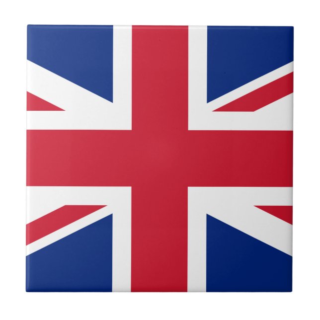 British Union Jack Flagga Kakelplatta (Framsidan)