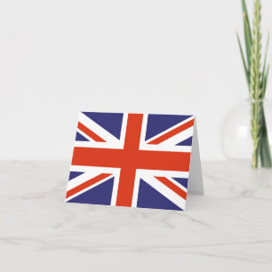 British Union Jack Flagga Note Card Kort