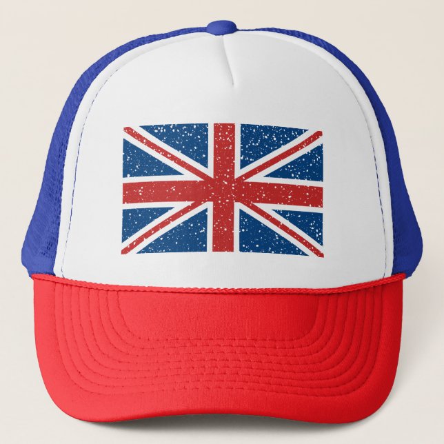 British Union Jack flagga T-Shirt Keps (Framsida)