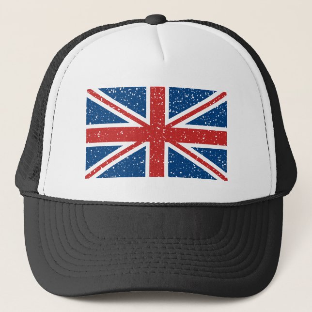 British Union Jack flagga T-Shirt Keps (Framsida)