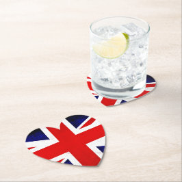 British Union Jack Flagga Underlägg Papper