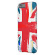 British Union Jack Flagga Vintage Worn Case-Mate iPhone Skal (Baksidan Vänster)