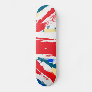 British Union Jack Flagga Vintage Worn Skateboard Bräda 19,5 Cm