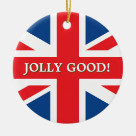 British Union Jack Julgransprydnad Keramik