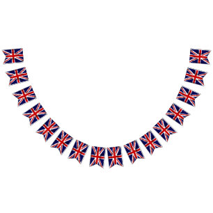 British Union Jack Platinum Jubilee Bunting Flagga