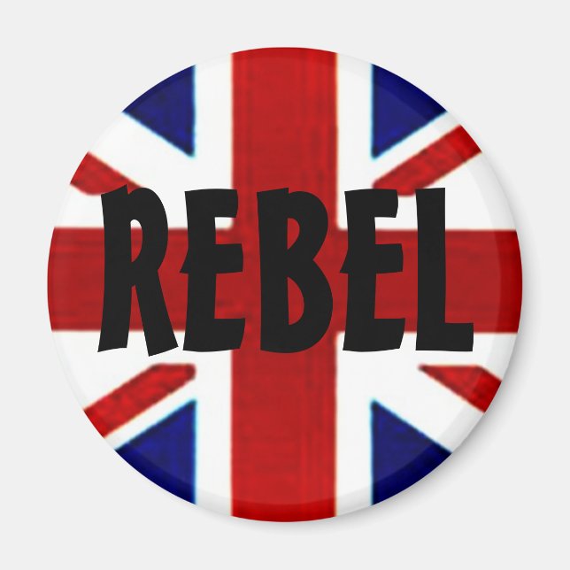 British/Union Jack REBEL Magnet (Framsidan)
