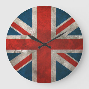 British Union Jack Stor Klocka