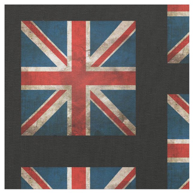 British Union Jack UK anpassningsbar Structure Tyg (Närbild)
