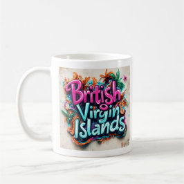 British V. Islands Graffiti Vibes: Island St Art Kaffemugg