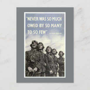 British Världskrig 2 Churchill Quote Vykort