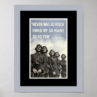 British Världskrig 2 Vintage Quote Poster