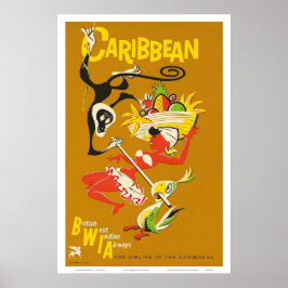 British Väster Indies Airways Poster