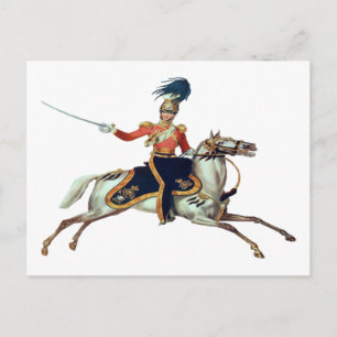 British Victorian Cavalry Vykort