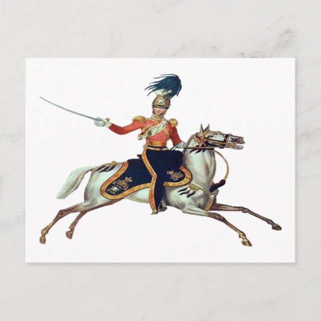 British Victorian Cavalry Vykort (Framsida)