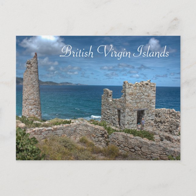 British Virgin Islands Castle Postcard Vykort (Framsida)