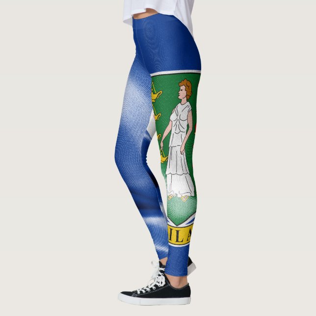 British Virgin Islands Flagga Leggings (Vänster)