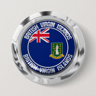 British Virgin Islands rundaEmblem Knapp