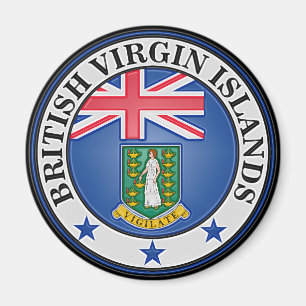 British Virgin Islands rundaEmblem Magnet