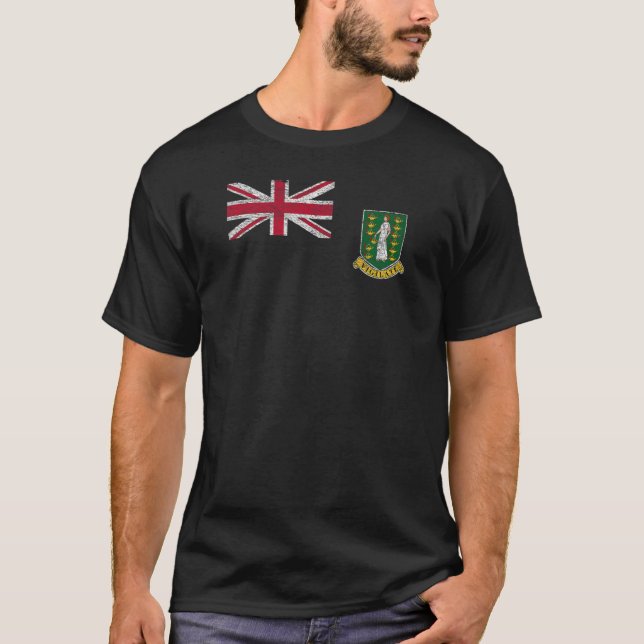 BRITISH VIRGIN ISLANLANDS FLAGGA TOWN BVI 1 T SHIRT (Framsida)