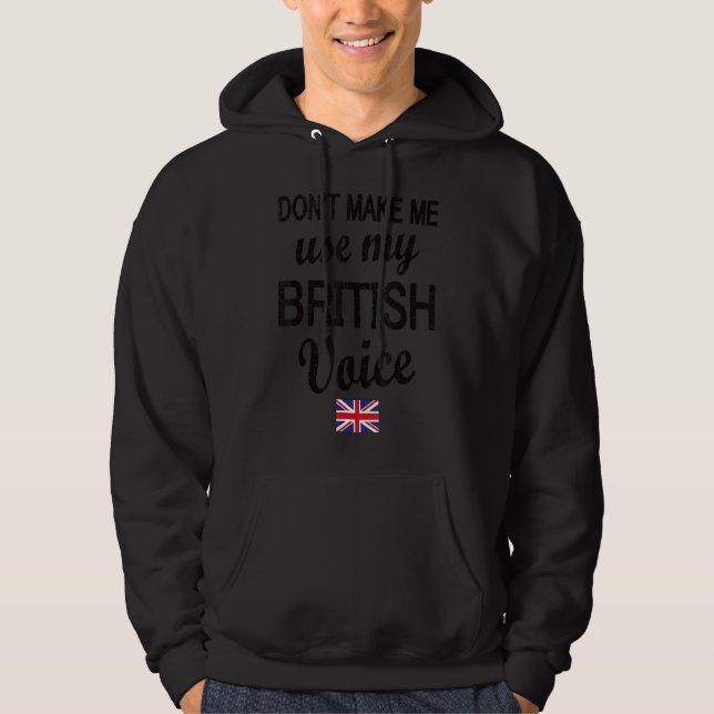 British Voice Underbar Britain Flagga British Root Hoodie (Framsida)
