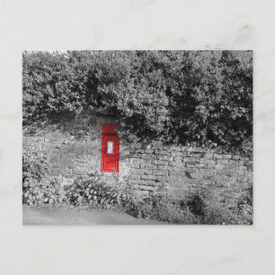 British wall brev box vykort