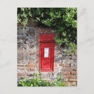 British wall brev box vykort