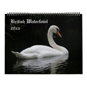 British Waterfowl Anpassningsbar Calendar Kalender
