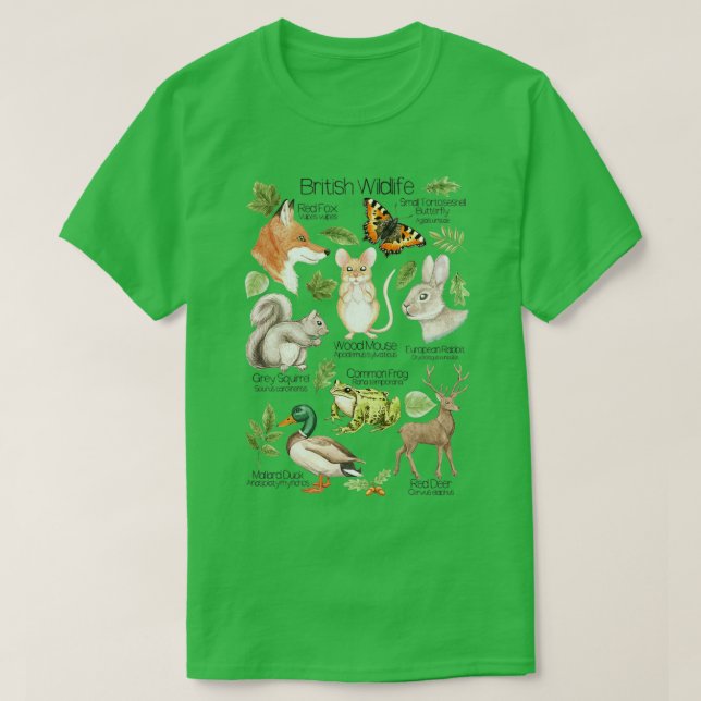 British Wildlife T Shirt (Design framsida)
