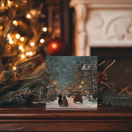 British Winter Vintage jul Julkort