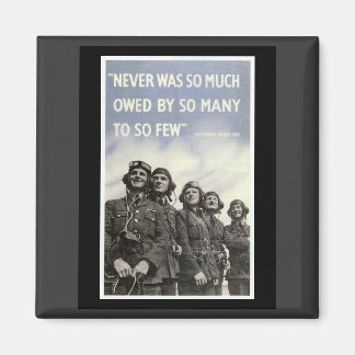 British WW2 Churchill Quotation Magnet