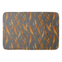 British Yorkshire Canary Grått Brocade Background