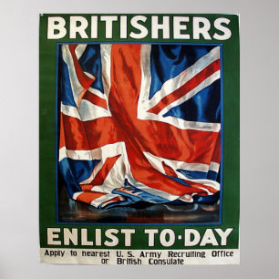 Britisherrar Enlist Today Poster