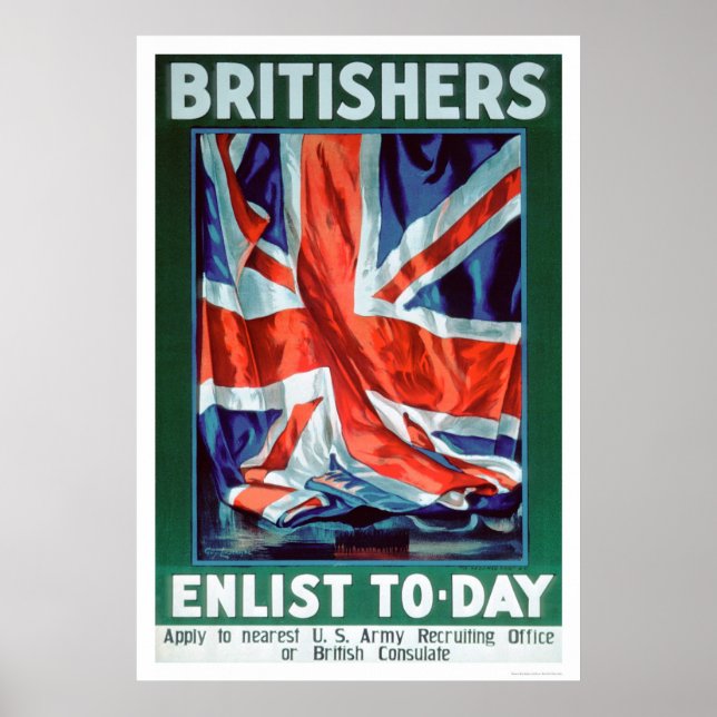 Britishers Enlist Today (US02116) Poster (Framsidan)