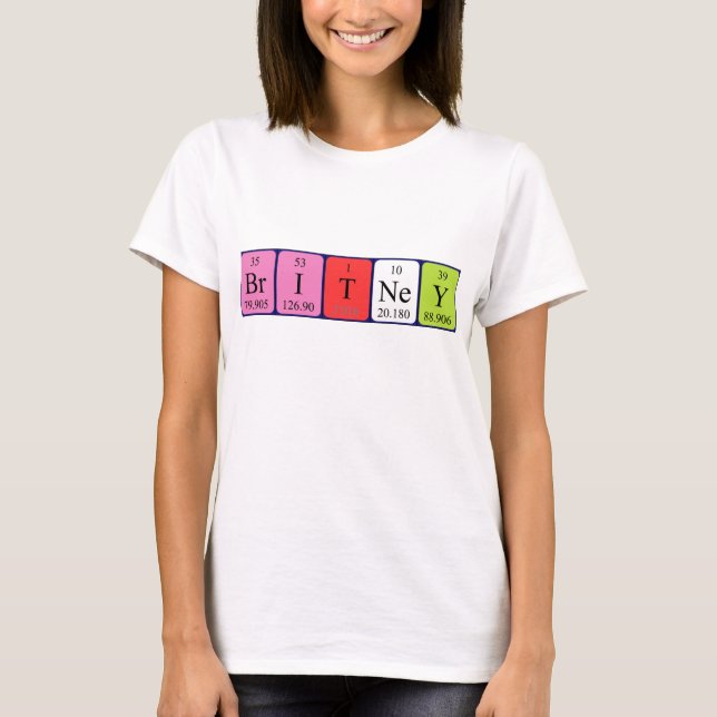 Britney Periney bord namn shirt Tee Shirt (Framsida)