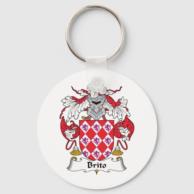 Brito Family Crest Nyckelring (Framsida)