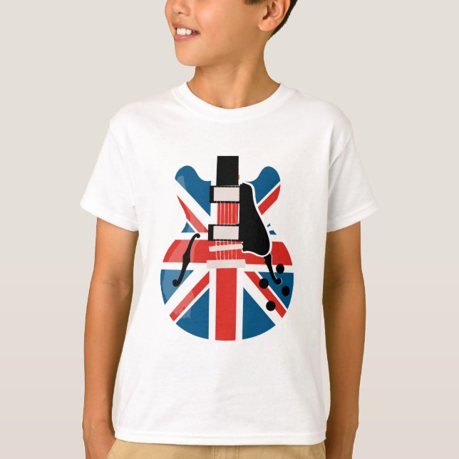 Britpop Guitar T-shirt (Framsida)