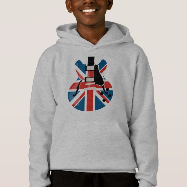 Britpop Guitar Tee Shirt (Framsida)