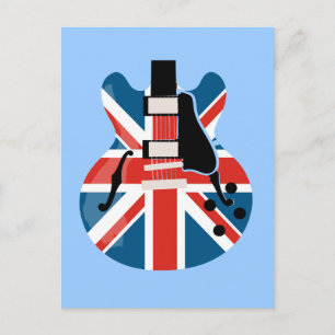 Britpop Guitar Vykort