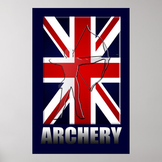 Britsh Archery fläkt och Archers Toxophilite Poster (Framsidan)