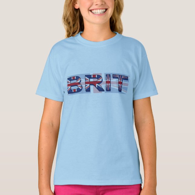 Britt facklig jackstil tee shirt (Framsida)