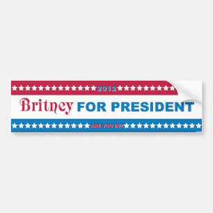 Britt för president! bildekal