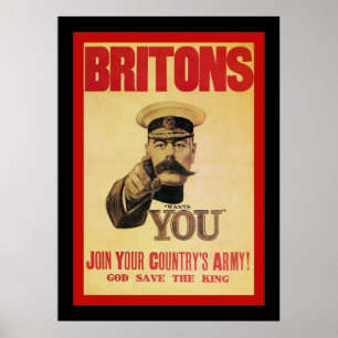 Britt~ går med ditt land armé! poster